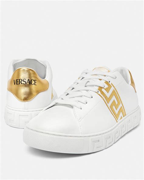 versace embroidered design sneakers